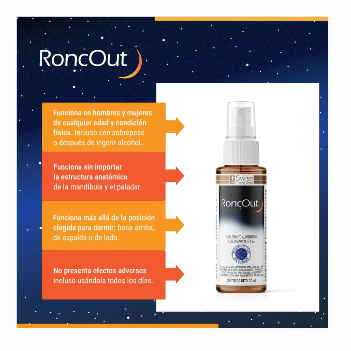 RoncOut™ - Spray contra los Ronquidos