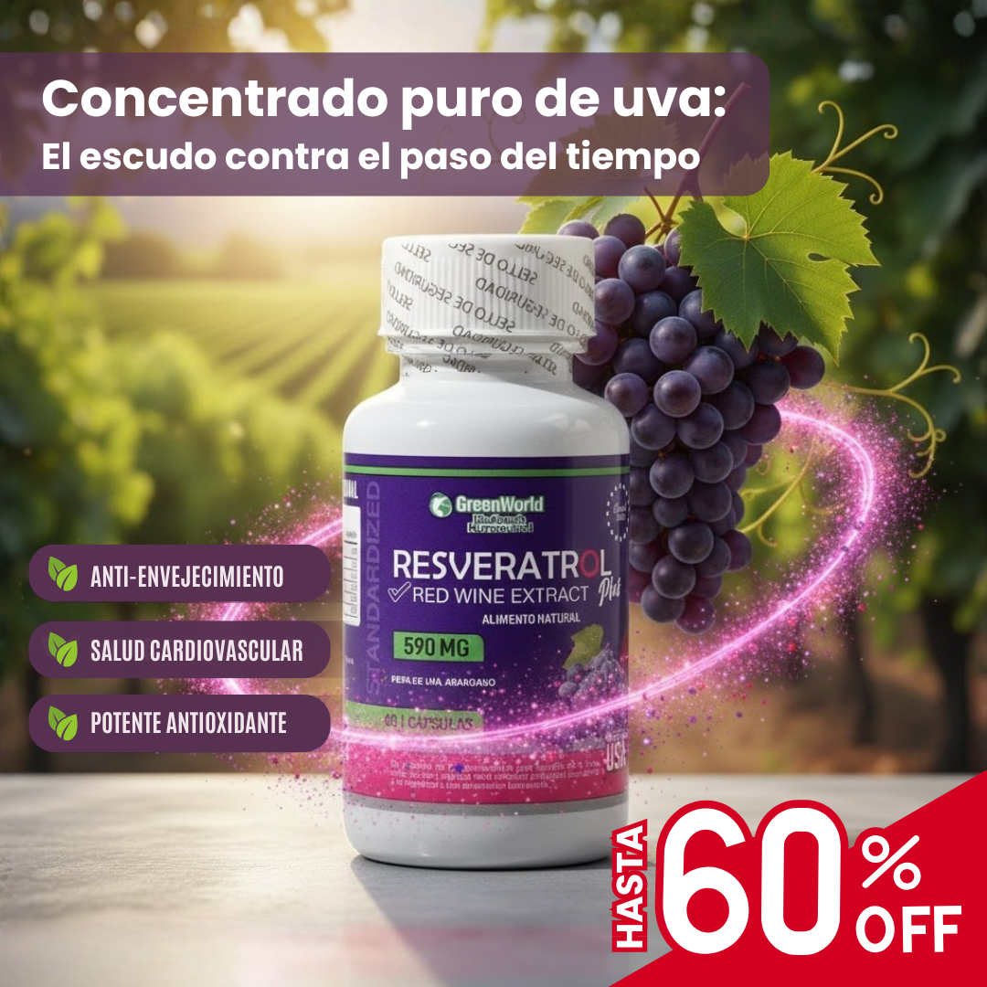 RESVERAPRO™ - 60 Cápsulas de Resveratrol Antioxidante
