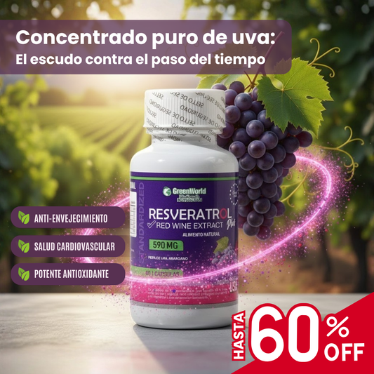 RESVERAPRO™ - 60 Cápsulas de Resveratrol Antioxidante