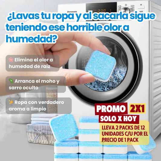 FreshWash™ - 2x1 Pack Pastillas Limpiadoras Para Lavadoras