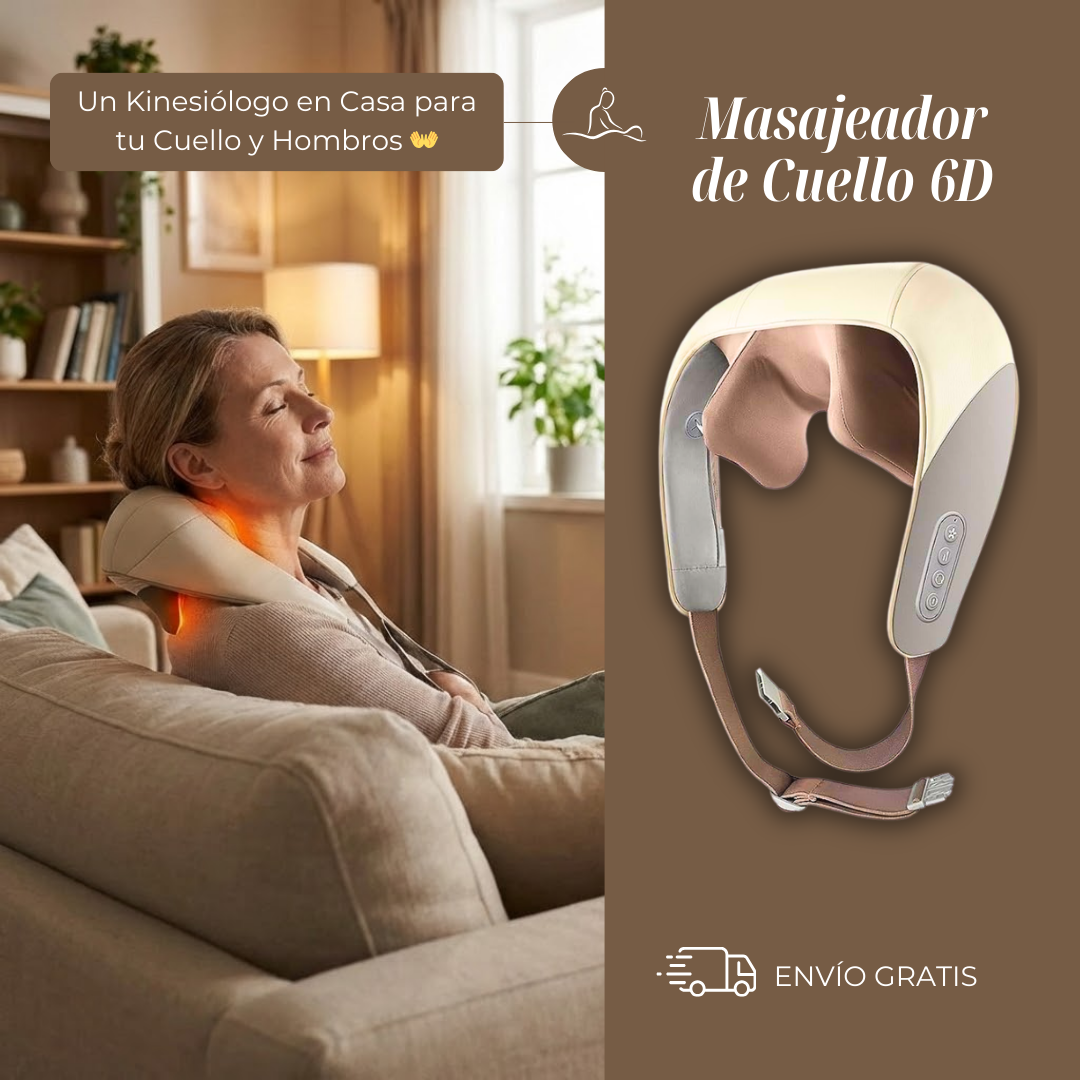 KineTouch 6D™ - Masajeador de Cuello y Espalda Profesional