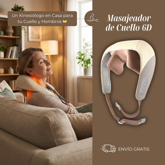 KineTouch 6D™ - Masajeador de Cuello y Espalda Profesional