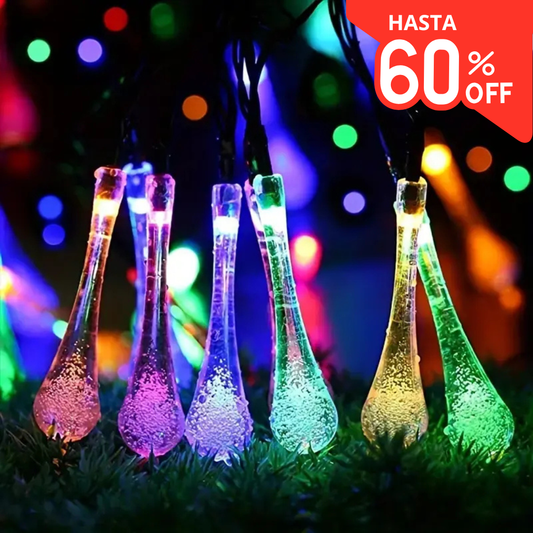 Luces Led Solar Luz Multicolor 6 metros