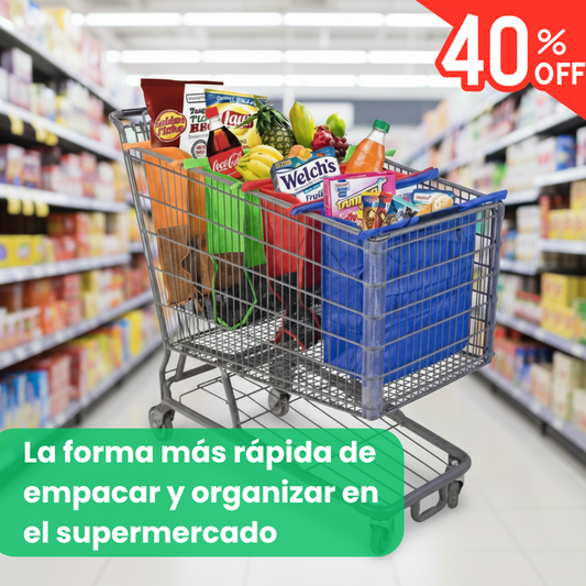 Set de 4 Bolsas Reutilizables Ecológica