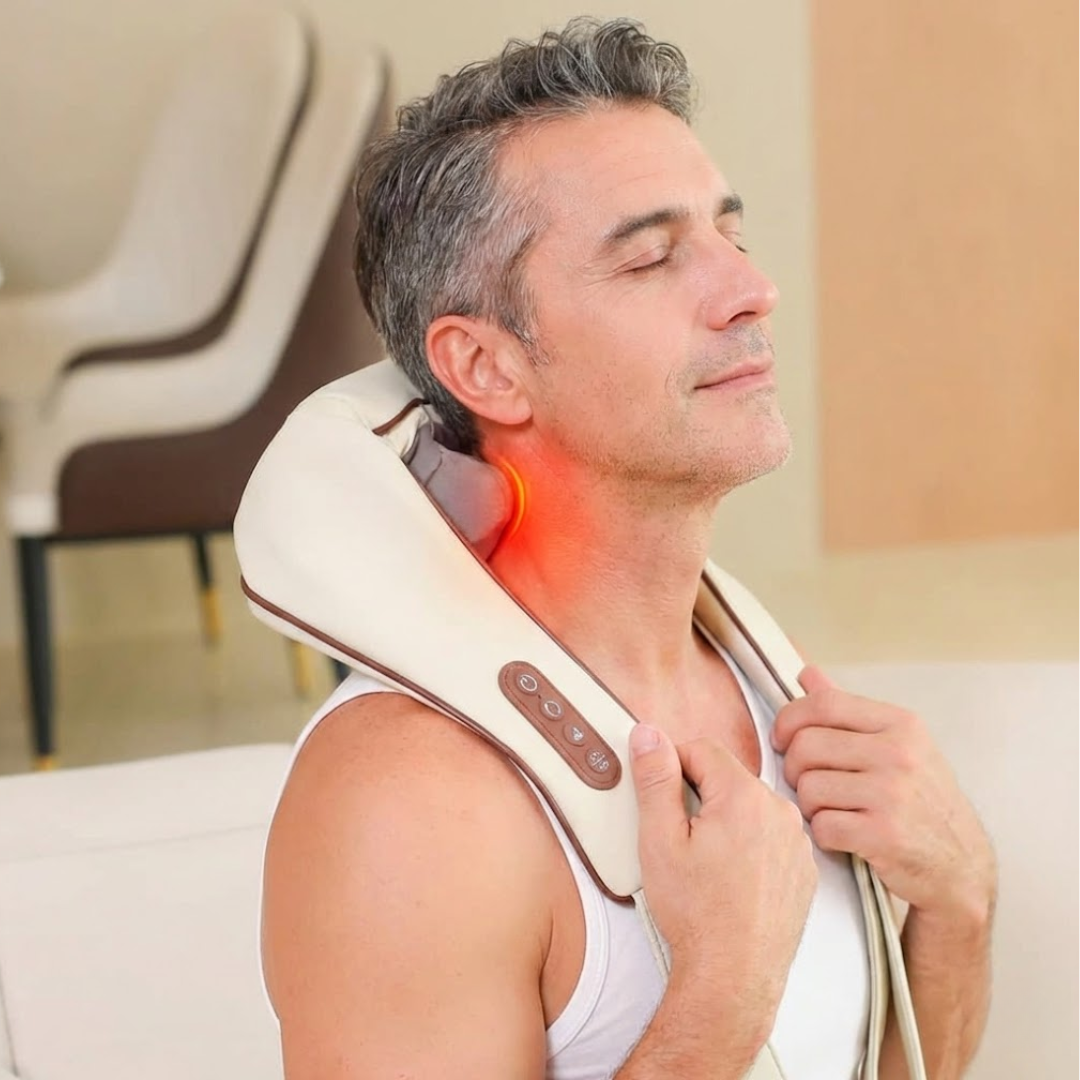 KineTouch 6D™ - Masajeador de Cuello y Espalda Profesional