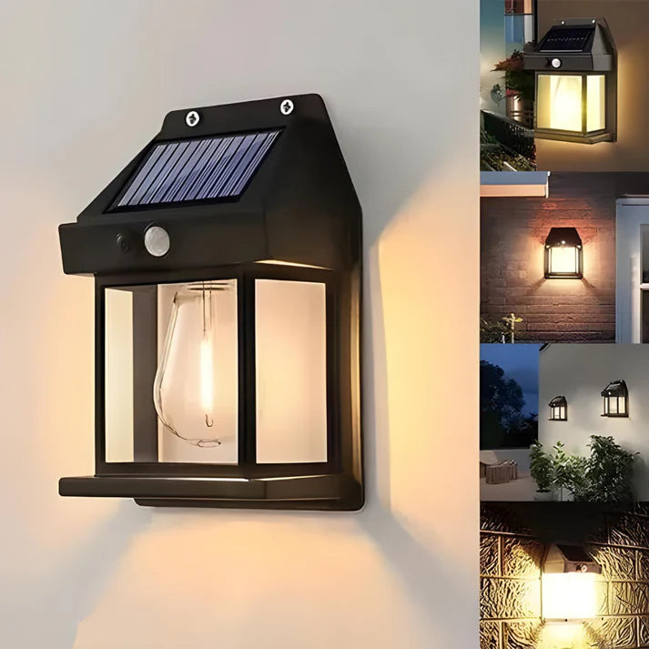 LumiGarden Vintage™ - Promo 4x3 Focos solares con sensor de movimiento