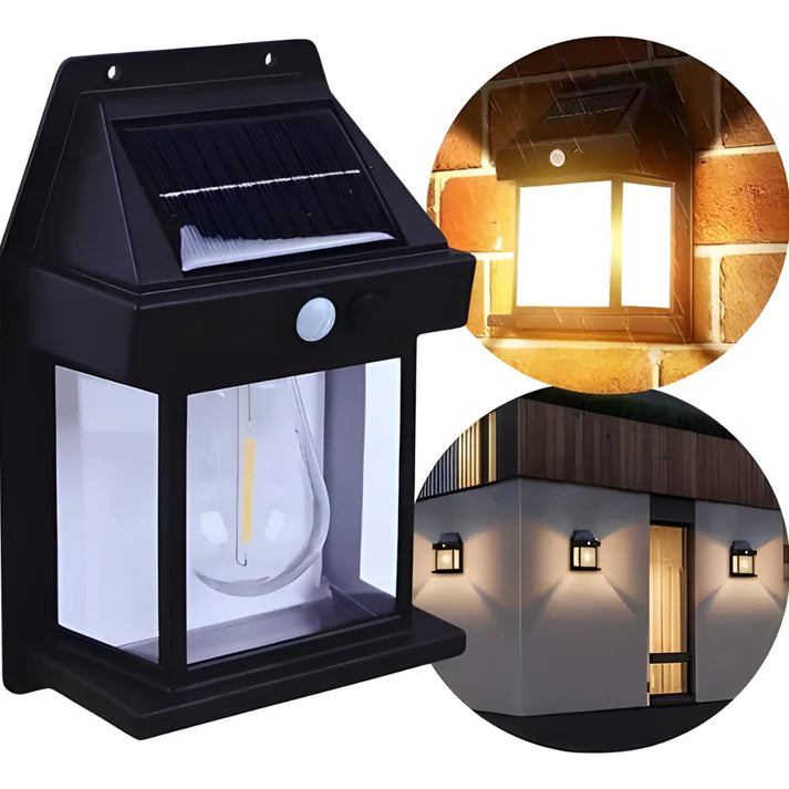 LumiGarden Vintage™ - Promo 4x3 Focos solares con sensor de movimiento