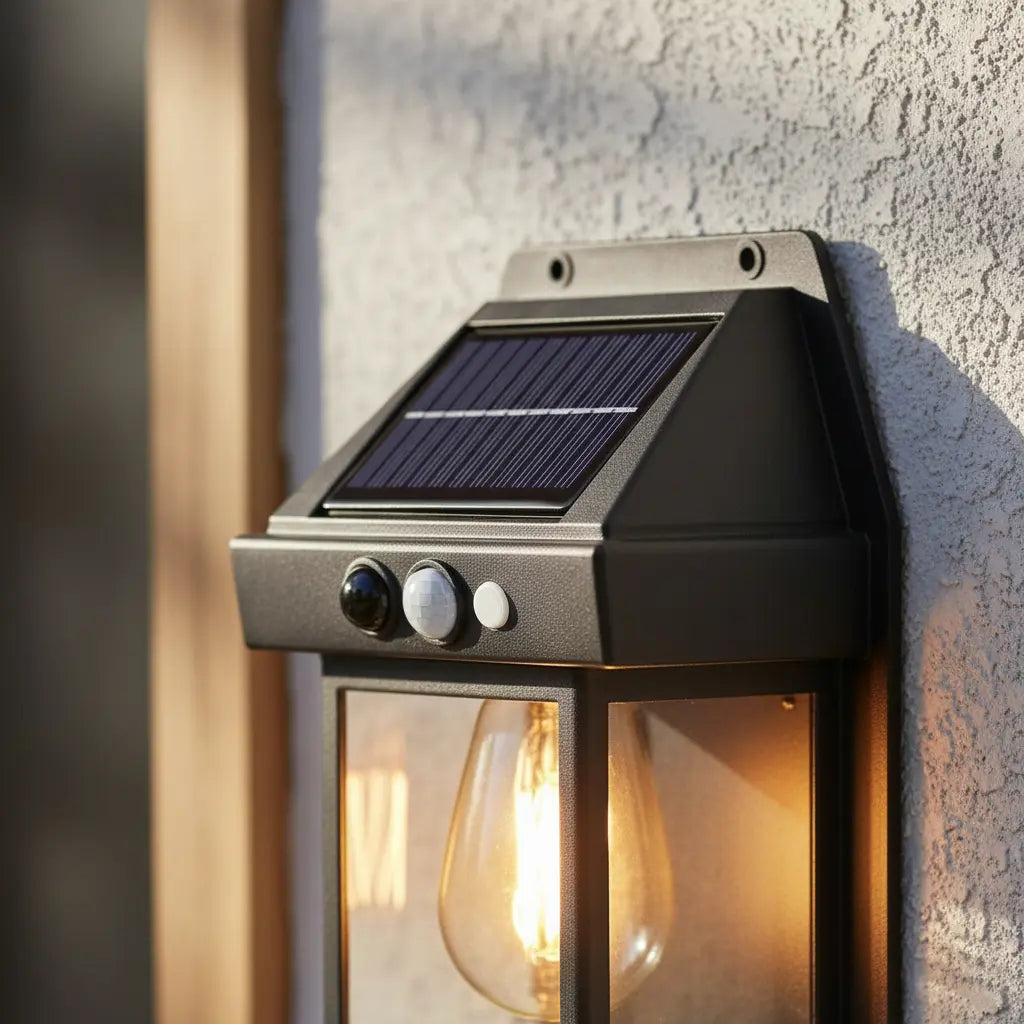 LumiGarden Vintage™ - Promo 4x3 Focos solares con sensor de movimiento