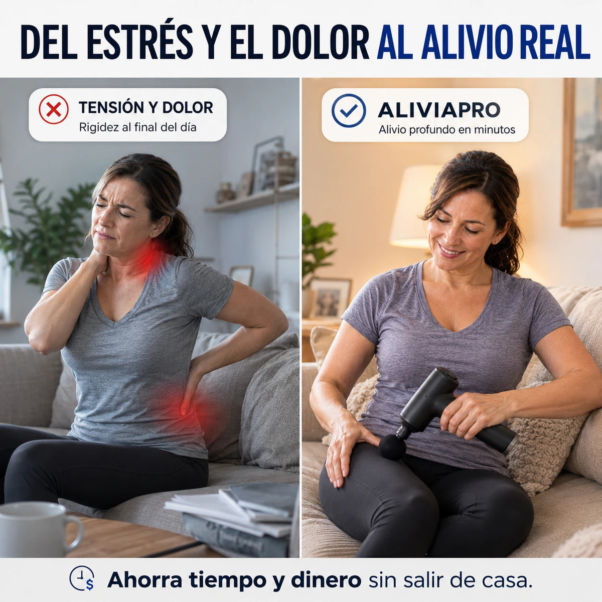 CYBER DAY AliviaPro™ - Pistola De Masaje Electrica + 4 Cabezales