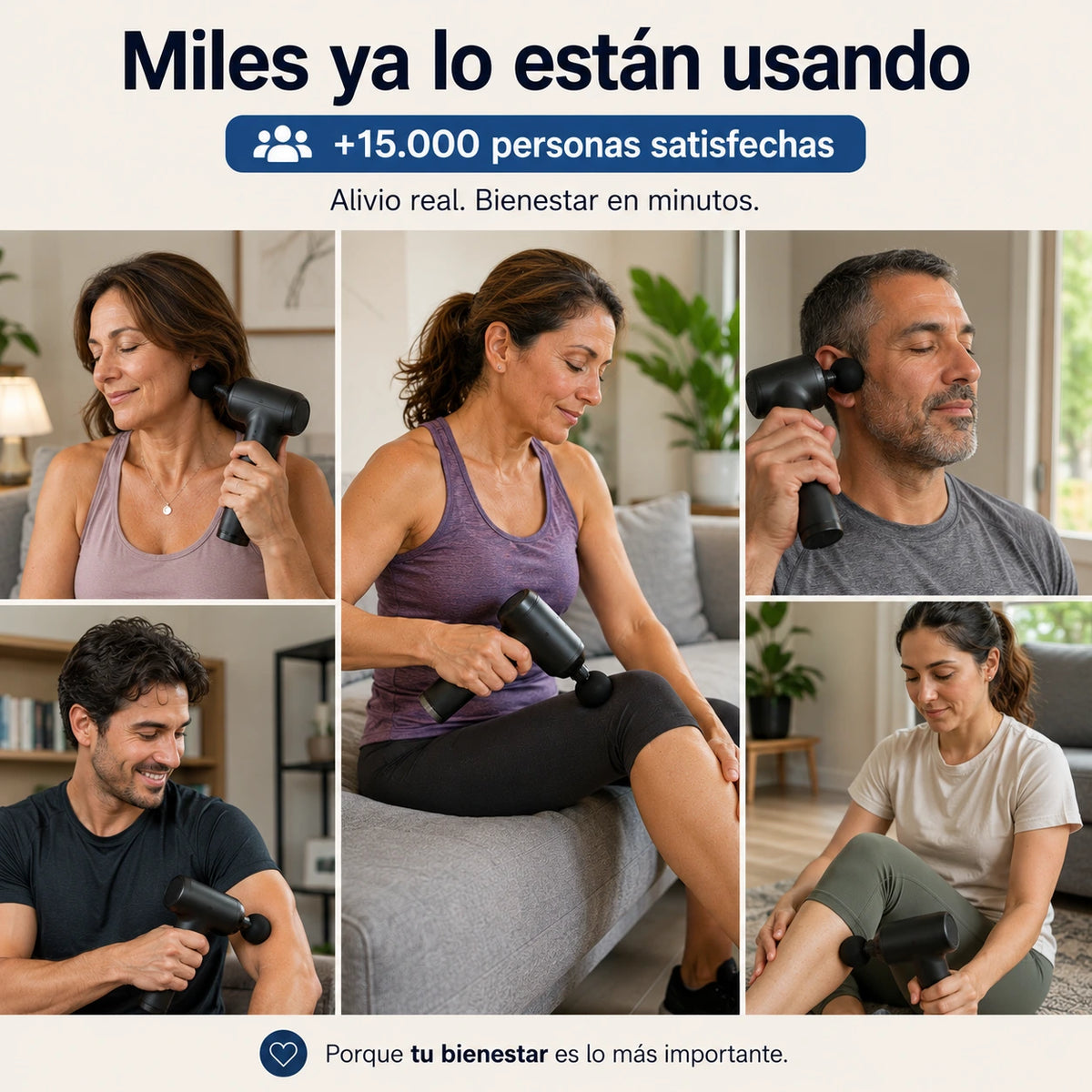 CYBER DAY AliviaPro™ - Pistola De Masaje Electrica + 4 Cabezales