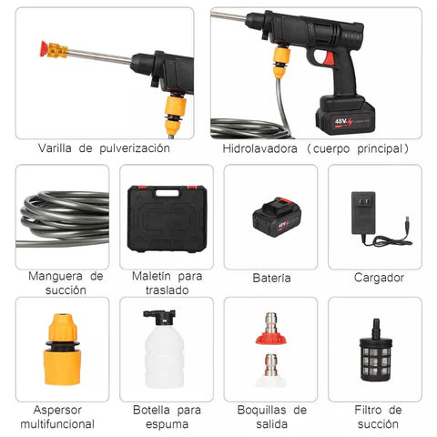 HydroJet Pro™ - Hidrolavadora Inalambrica + Batería Adicional de REGALO!