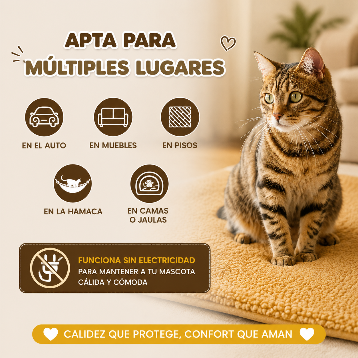 ThermoPet 360™ - Manta Termica para Mascotas 64x49cm