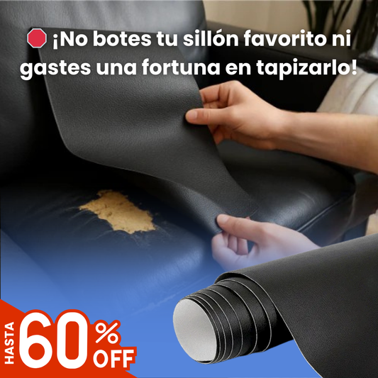 CueroFix™ - Rollo de Cuero Adhesivo de Reparación