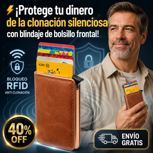 SlimSafe Wallet™ - Billetera para Hombre Portable